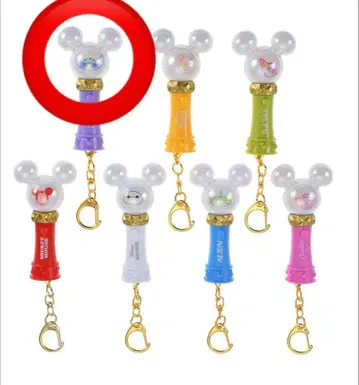 디즈니 스토어 시크릿 응원봉 키체인 스티치
