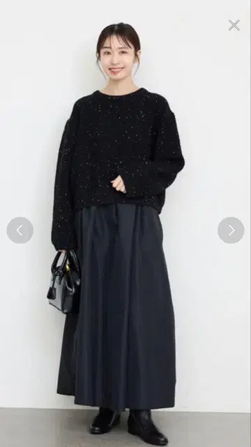 SLOBE IENA flower 스팽글 풀오버