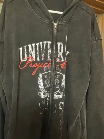 블랙 플리스 후드티 후드 부착