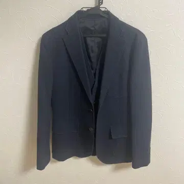 COMME CA ISM 네이비 테일러드 자켓 & 베스트 S