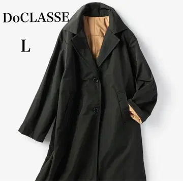 컨디션 최상 두클라쎄 블랙 진심 마법의 열 차단 미들 코트 바이컬러 L