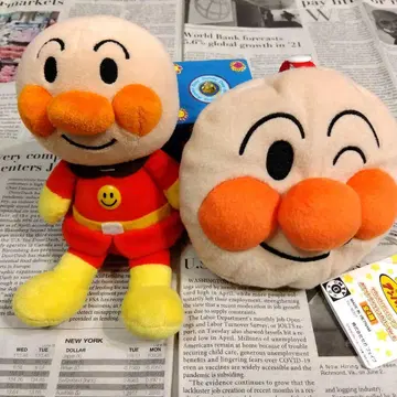 오늘 한정 선착순! 호빵맨 앉은 마스코트 & 페이스 티슈 커버