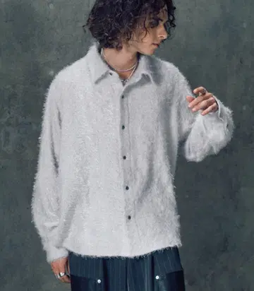 Casper John 바리어 루즈 셔츠 -페더 니트-