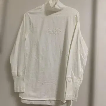 AMRCN 화이트 긴팔 티셔츠