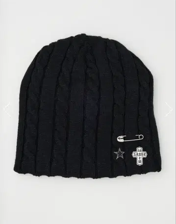 LAGUA GEM BROOCH POINT KNIT 캡