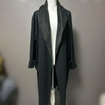 MEDOC 블랙 롱 코트