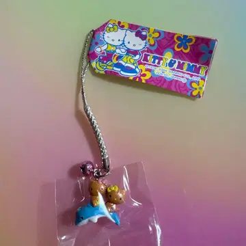 일광화상 헬로키티 & 미미이 족쇄 스트랩 초레어