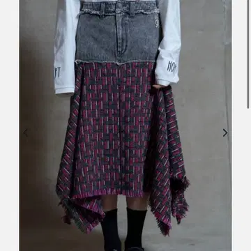 LiSA ROY reflectoverjoy 도킹 데님 스커트