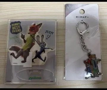 주토피아 닉 주디 키링 아크릴 스탠드 앨리스 캔뱃지