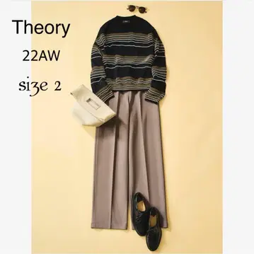 새상품급 Theory Vis Ponte 와이드 팬츠