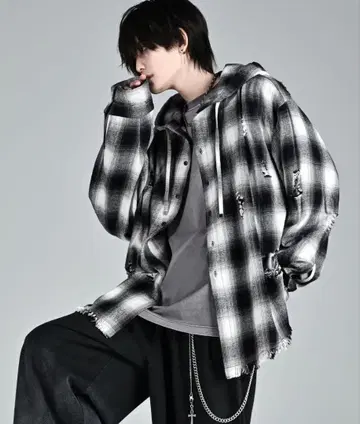 ADRER 오버 사이즈 셔츠 후드티 s 사이즈 새상품급 배송비 포함