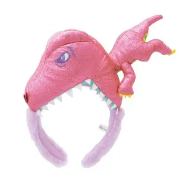 핑크 공룡 머리띠