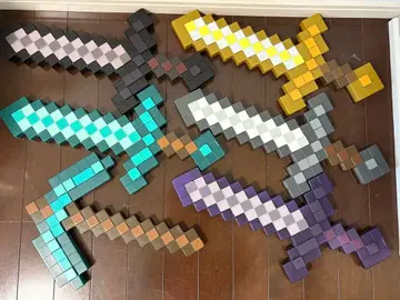 마인크래프트 검 모양 블록 6세트