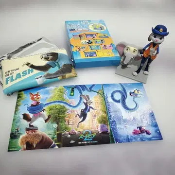 주토피아 주토피아2 피규어 플랫 미니 파우치 입장 혜택 묶음 판매