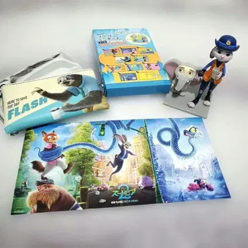 주토피아 주토피아2 피규어 플랫 미니 파우치 입장 혜택 묶음 판매