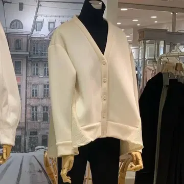 ella_selectshop 자카드 도킹 가디건