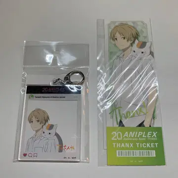 나츠메 우인장 SNS풍 아크릴 키링 티켓풍 카드 세트