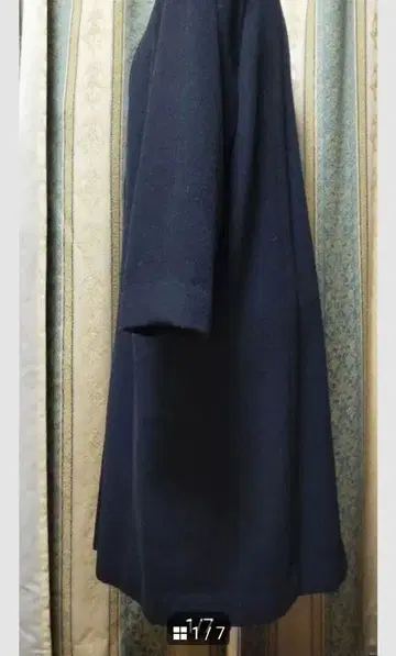 캐시미어 60% 네이비 롱 코트