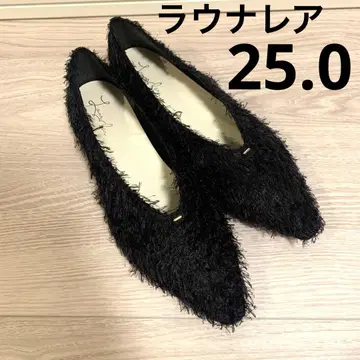 미사용 새상품 라우나레아 Laura Lea 블랙 플랫슈즈