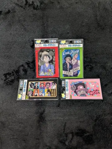 [레어] ONEPIECE / IC카드 스티커 4장 세트