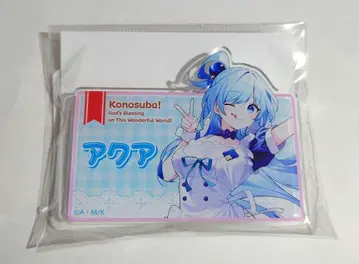 이 멋진 세계에 축복을! 아쿠아 아크릴 배지