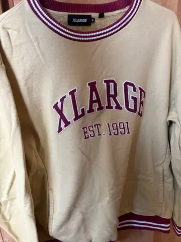 XLARGE 크루넥 트레이닝복 베이지