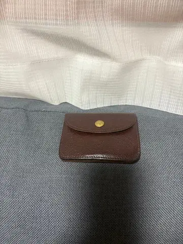 다크 브라운 가죽 코인 케이스