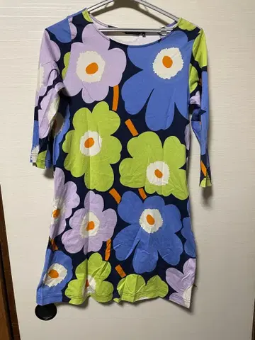 marimekko 플라워 패턴 원피스 튜닉