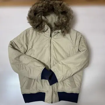 GAP 후드 부착 다운 자켓 S 베이지