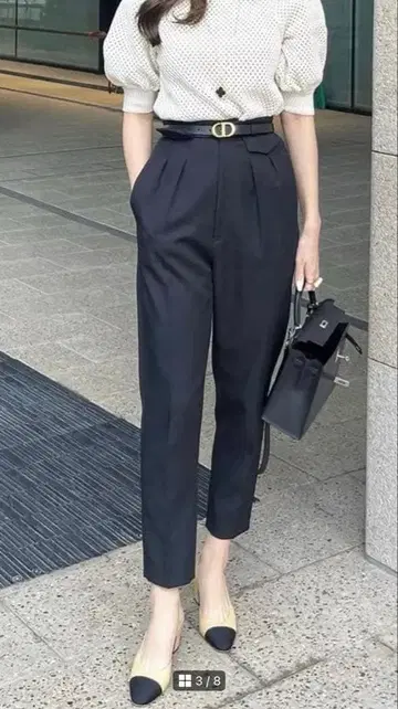 HYEON hyeon 캐럿 팬츠 캐럿 팬츠 헤