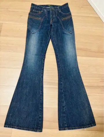 Obelisk 다크 블루 부츠컷 데님