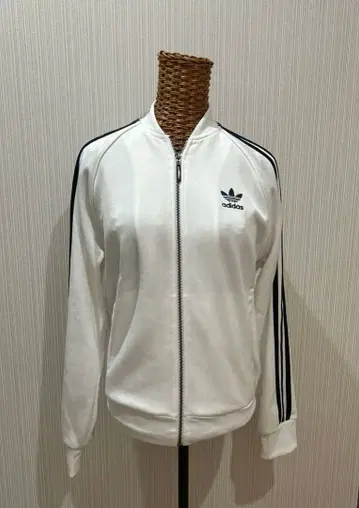 adidas 집업 저지 화이트