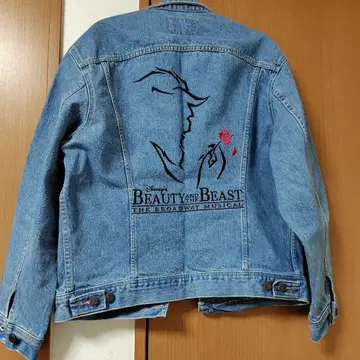 디즈니 미녀와 야수 데님 자켓