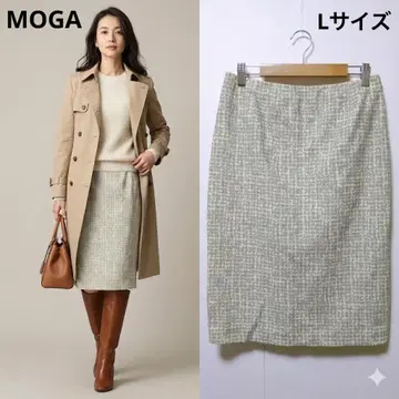 [ 세탁 가능 ] MOGA 모가 워셔블 스커트 3 L 올 패턴 스트레치