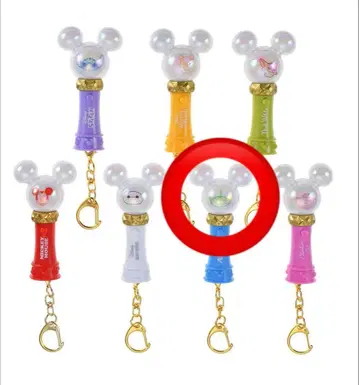 디즈니 스토어 시크릿 응원봉 키체인 리틀 그린멘