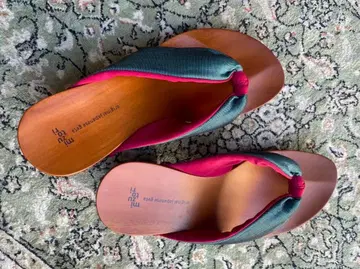 미즈토리 mizutori 일본 나막신 KC-26 그린/와인 L 사이즈