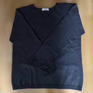 H.R. MARKET 다크 그레이 V넥 니트