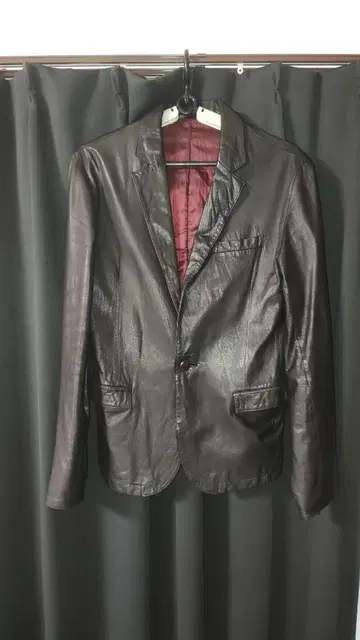 Buffalo Bobs 블랙 가죽 테일러드 자켓