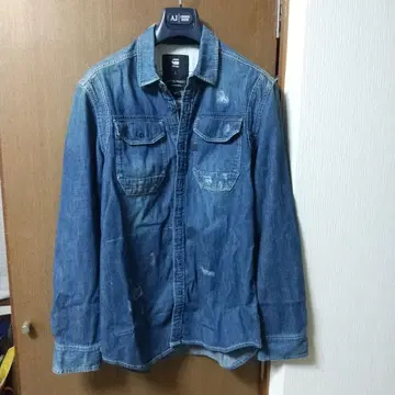 지스타 로우 데님 셔츠 L 사이즈