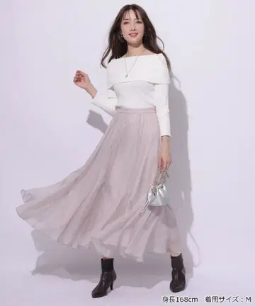 바닥 플레어 샤이니 스커트 핑크 SS