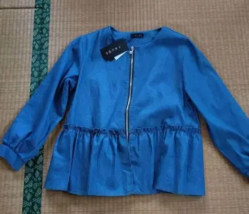 데님 자켓 파랑 플레어 실루엣