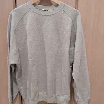 AURALEE 그레이 맨투맨