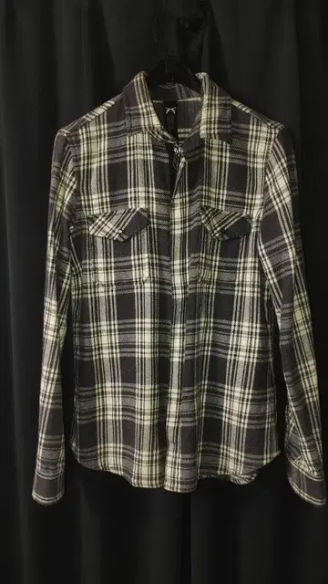 roarguns 체크 무늬 긴팔 셔츠