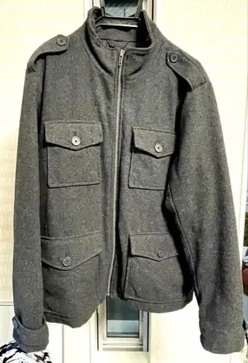 Gap 그레이 밀리터리 자켓 L 사이즈
