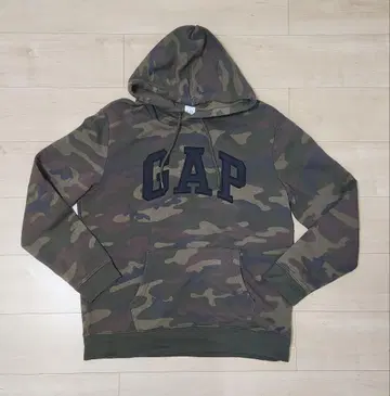 GAP 카모 패턴 후드 부착 후드티