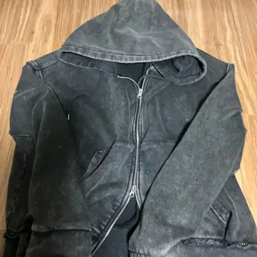 selle glant 더블 지퍼 후드티 워시 가공