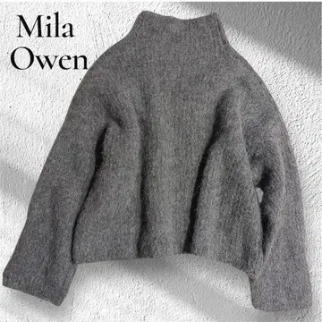 새상품급 미라 오웬 정가 14만 알파카 혼방 보틀넥 스웨터 니트