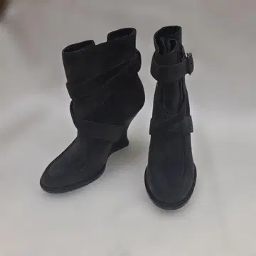 salsa 부츠 23.5cm 블랙 그레이