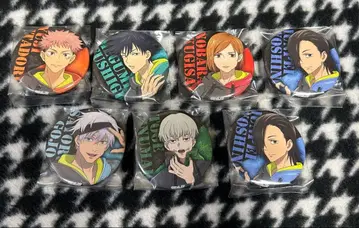 주술회전 트레이딩 캔뱃지 후드티 7개 세트