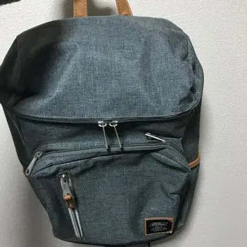 그레이 캔버스 백팩